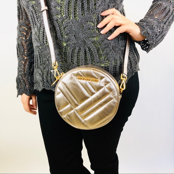 Michael Kors Vivianne Metallic Canteen Crossbody Bag - Picture 8 of 8